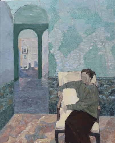 王臻《小黄楼的午后》120·90cm 油画