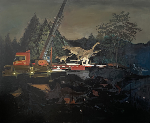 张开源《迁移》170×140cm 油画