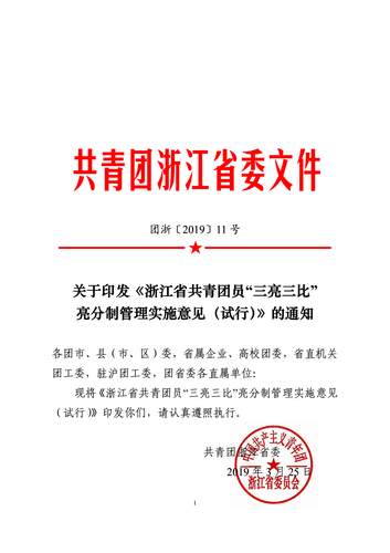 关于印发《浙江省共青团员“三亮三比” 亮分制管理实施意见(试行)》的通知_00