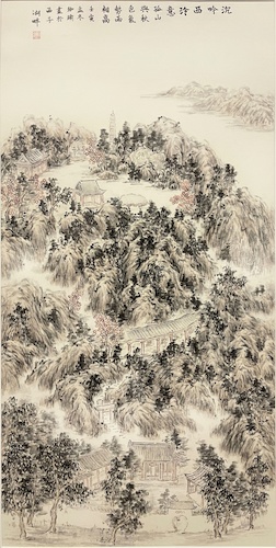 田珈瑜沉吟西泠意46×92cm