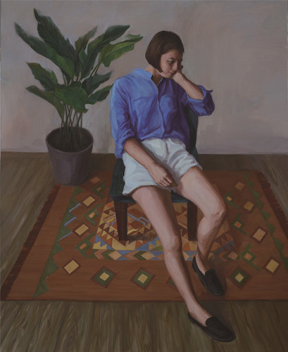 王佳琛  春风十里不如你  布面油画  130cm×160cm  2018年
