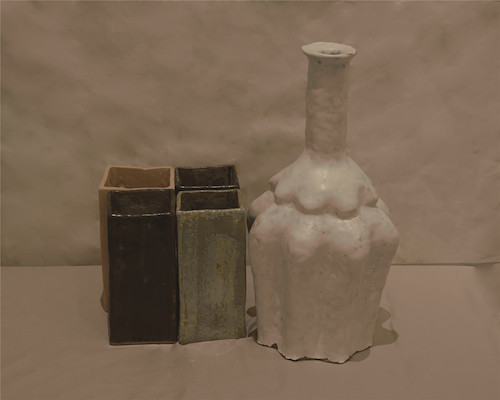 任诗琪  对画2  陶艺  2018年