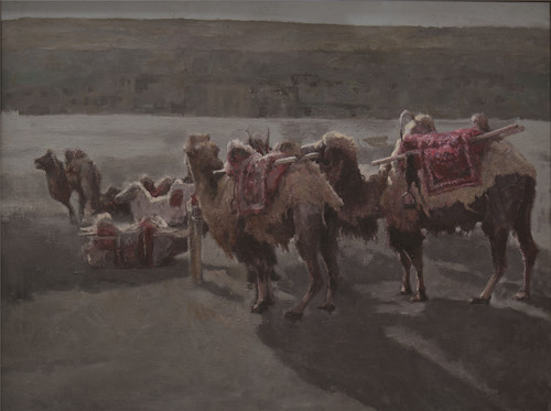 郁洁   一带一路  布面油画  120×90cm  2018年