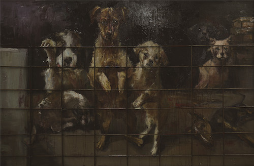 王楠  囿狱  布面油画  120×180cm  2018年