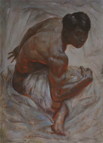 绘画151油画  2015210703049 李强 靳庆金  《起点》_副本1