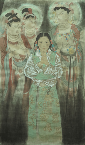 绘画152（人物）2015210703017单中玮（王晓黎指导）《祈祷》
