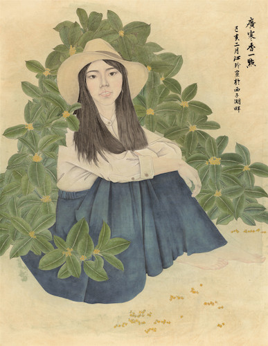 美术151国画 2015210701016 周江玲（杨庆荣指导）《广寒香一点》