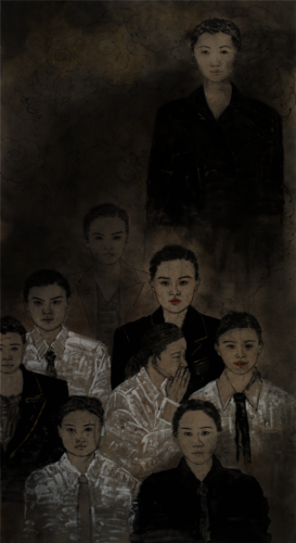 绘画152（人物）2015210703015陶姗——愿我能（姜力勤指导