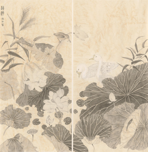 美术151（国画）2015210701036  陈诺 （程沙指导）《莲漪》