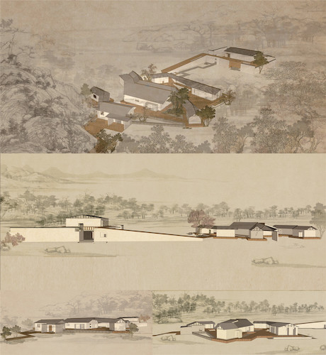 许佳颖 北安殡仪馆建筑景观设计 环境设计 2110.9cm 2018年