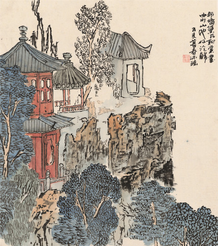绘画153（山水） 2015210703028 林沛瑶（童节指导） 《苏州园林小景》 (2)