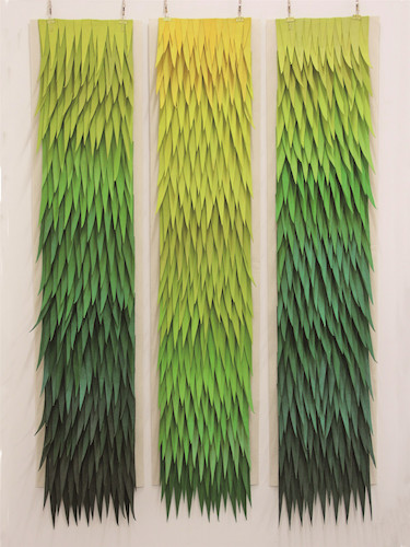 王亚莹  山间印象·春华秋实  纤维艺术  200cm×200cm  2018年 2