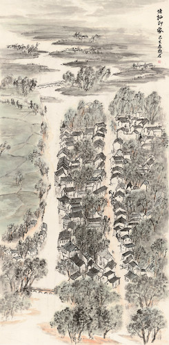 绘画153（山水） 2015210703004 姚艳君 （林素梅指导） 《烟雨塘栖》_副本